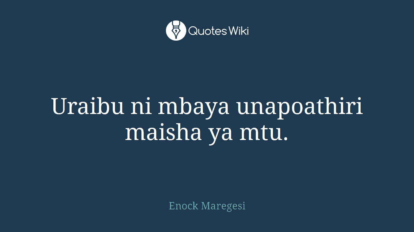 Uraibu ni mbaya unapoathiri maisha ya mtu.