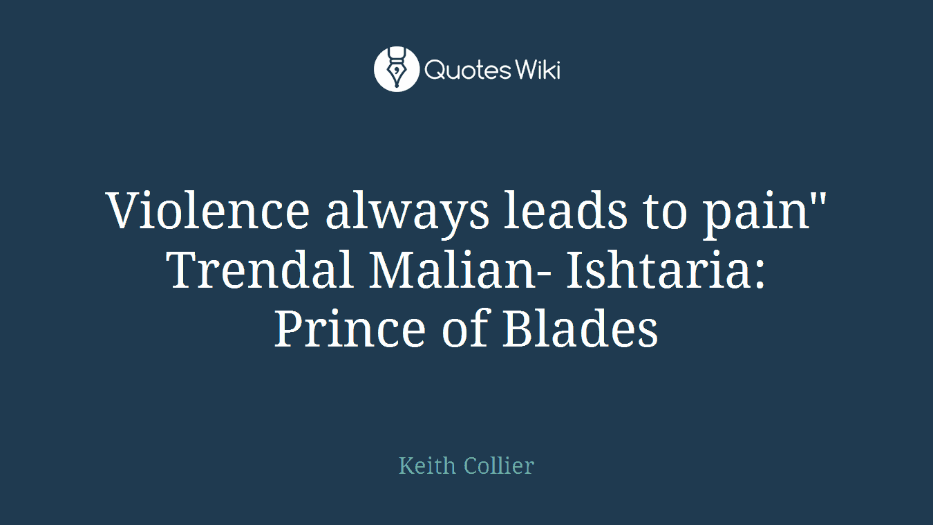 Violence always leads to pain" Trendal Malian- Ishtaria: Prince of Blades