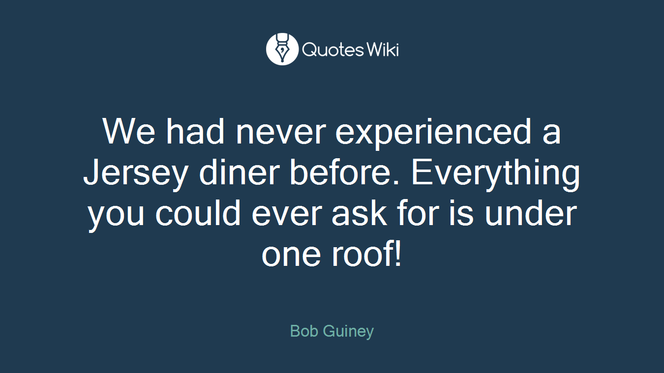 We had never experienced a Jersey diner before. Everything you could ever ask for is under one roof!