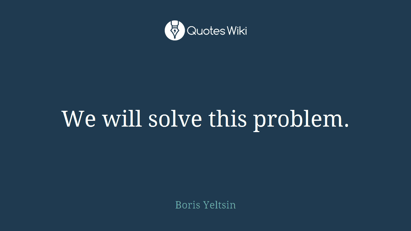 We will solve this problem.