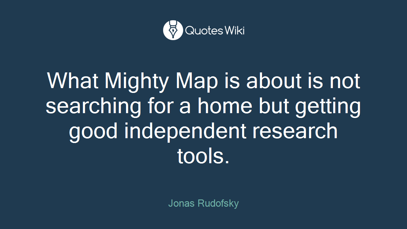What Mighty Map is about is not searching for a home but getting good independent research tools.