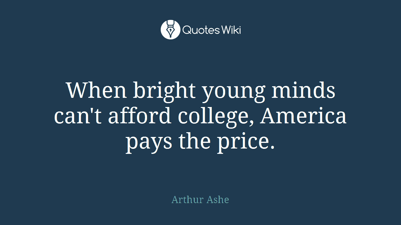 When bright young minds can't afford college, America pays the price.