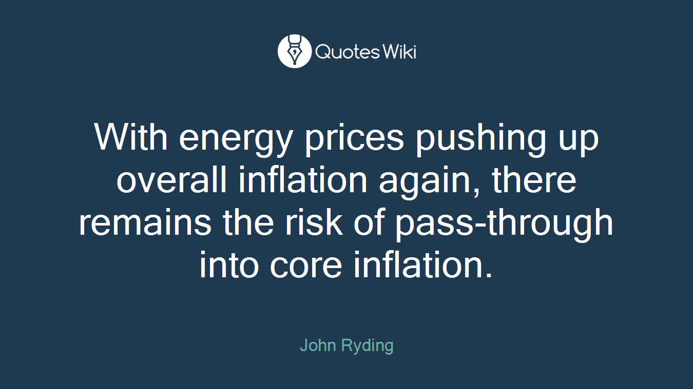With energy prices pushing up overall inflation again, there remains the risk of pass-through into core inflation.