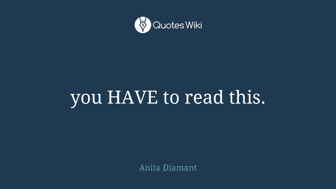 you HAVE to read this.