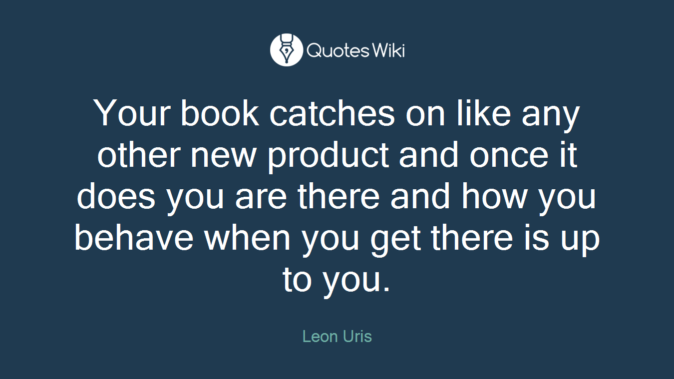 Your book catches on like any other new product and once it does you are there and how you behave when you get there is up to you.
