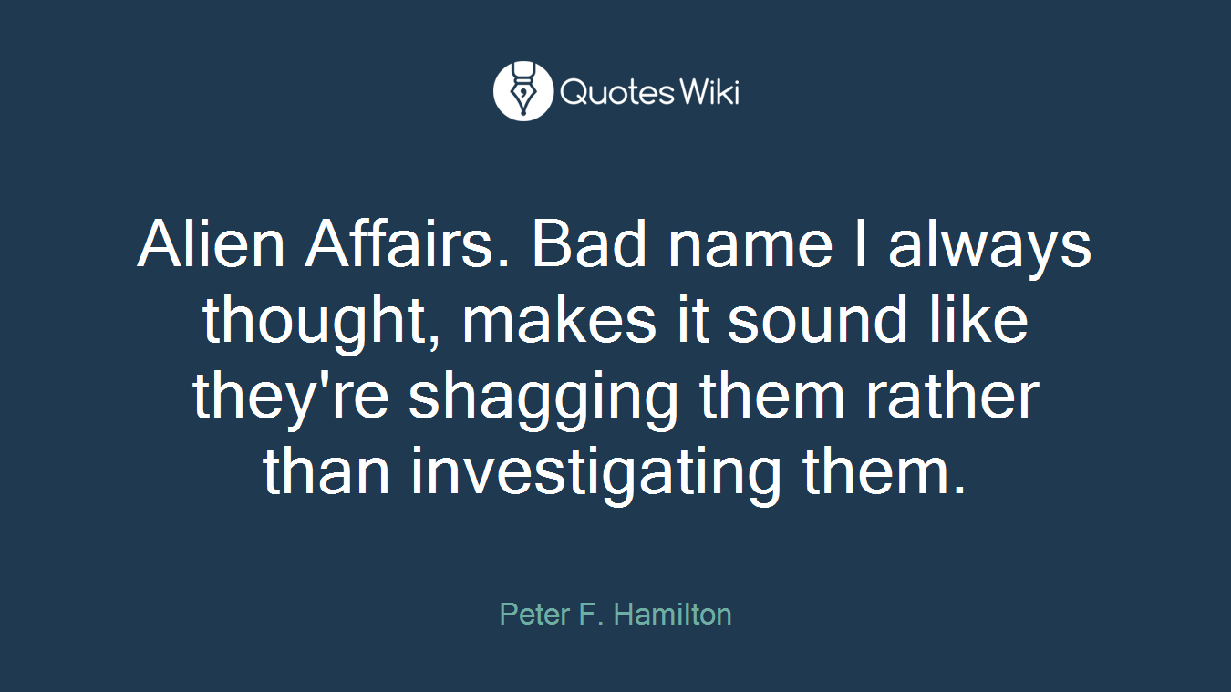 Alien Affairs. Bad name I always thought, makes it sound like they're shagging them rather than investigating them.