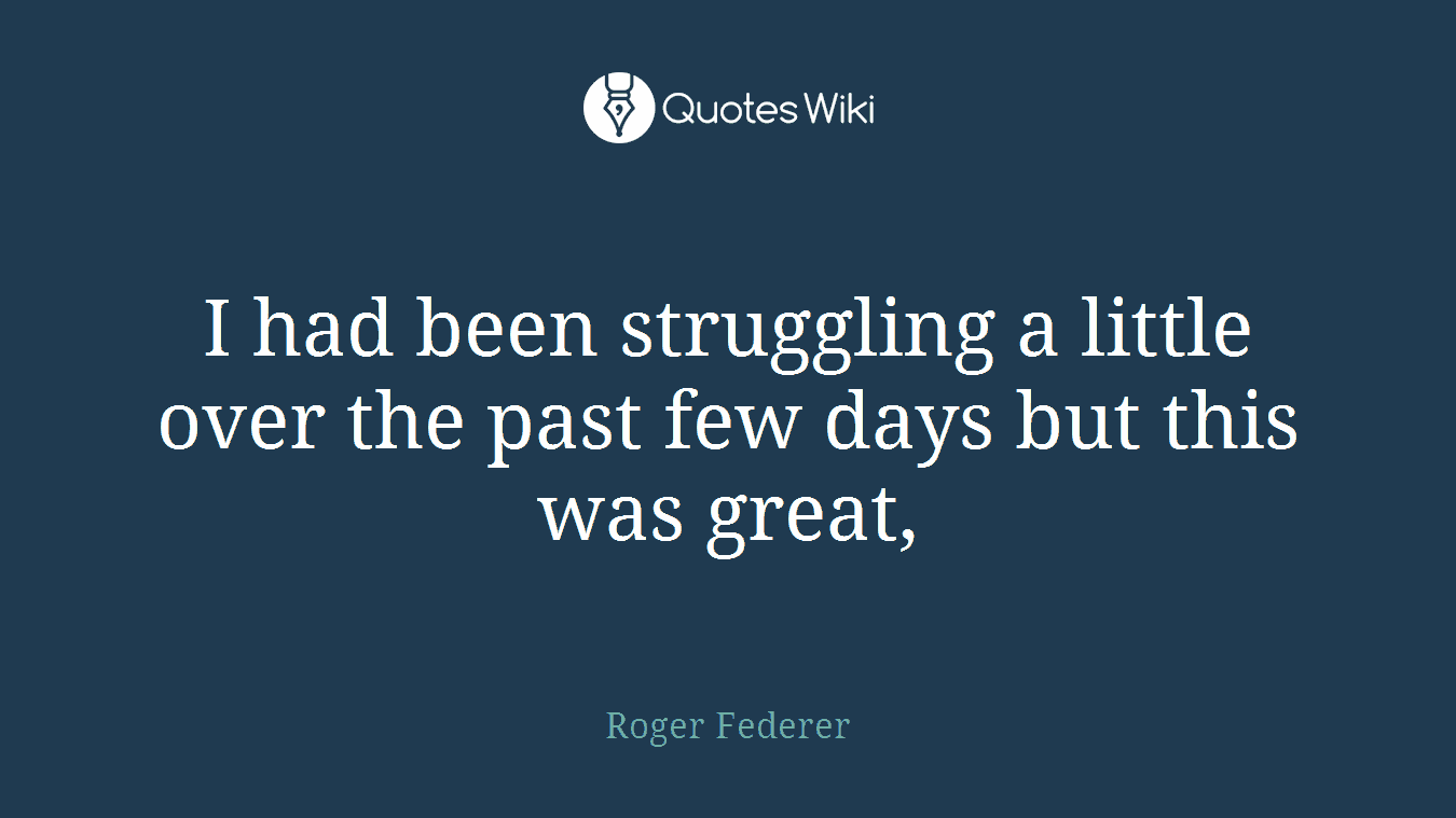 I had been struggling a little over the past few days but this was great,