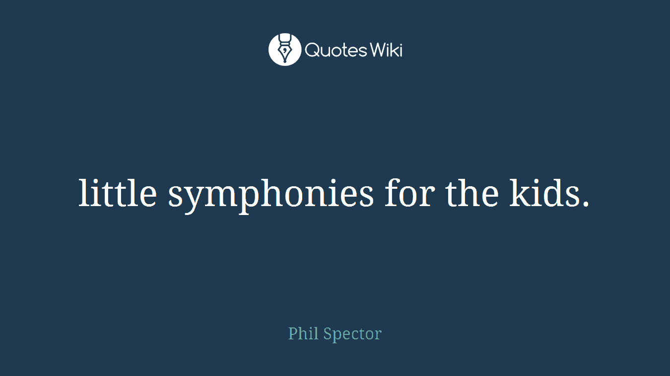 little symphonies for the kids.