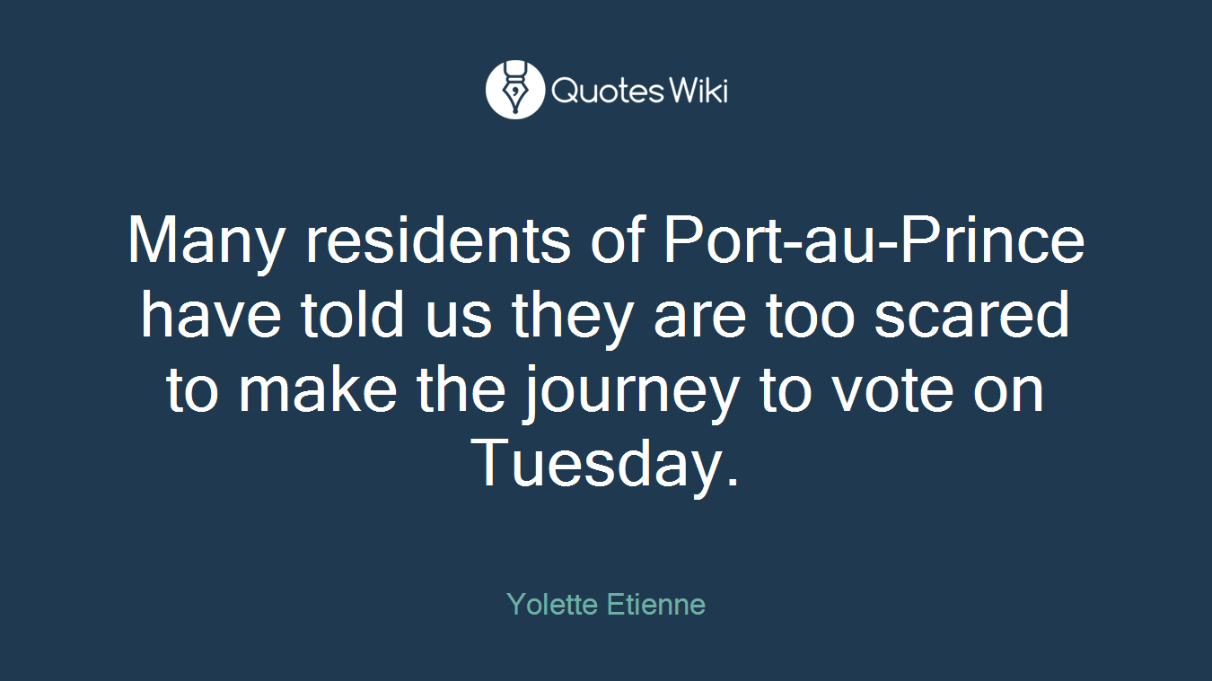 Many residents of Port-au-Prince have told us they are too scared to make the journey to vote on Tuesday.