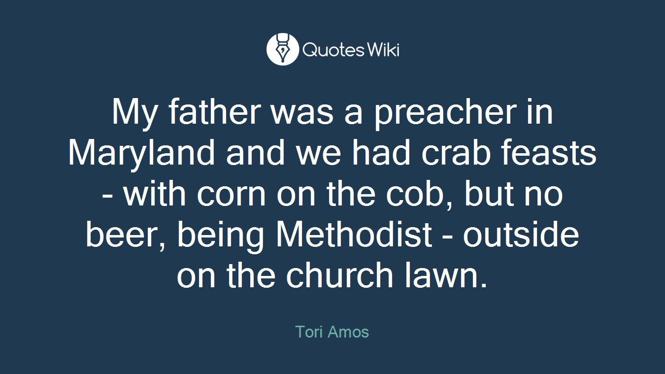 My father was a preacher in Maryland and we had crab feasts - with corn on the cob, but no beer, being Methodist - outside on the church lawn.