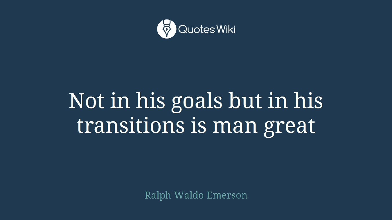 Not in his goals but in his transitions is man great