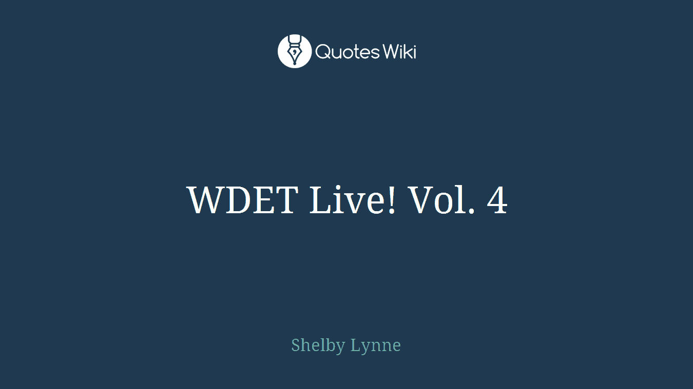 WDET Live! Vol. 4