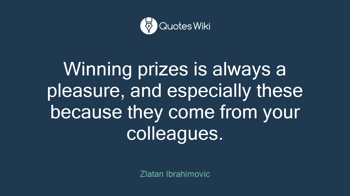 Winning prizes is always a pleasure, and especially these because they come from your colleagues.